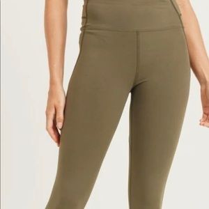 Mono B High Rise Butt Lifting Olive Leggings